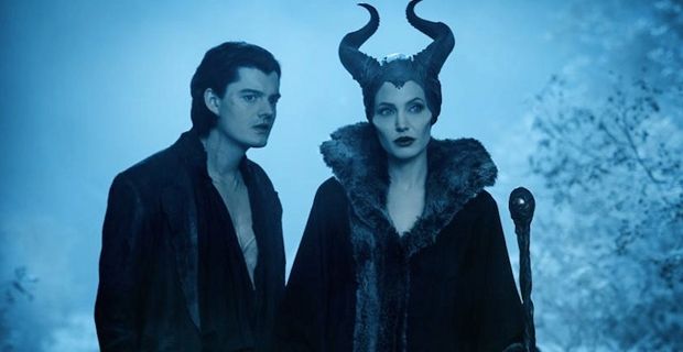 Sam Riley and Angelina Jolie in 'Maleficent'