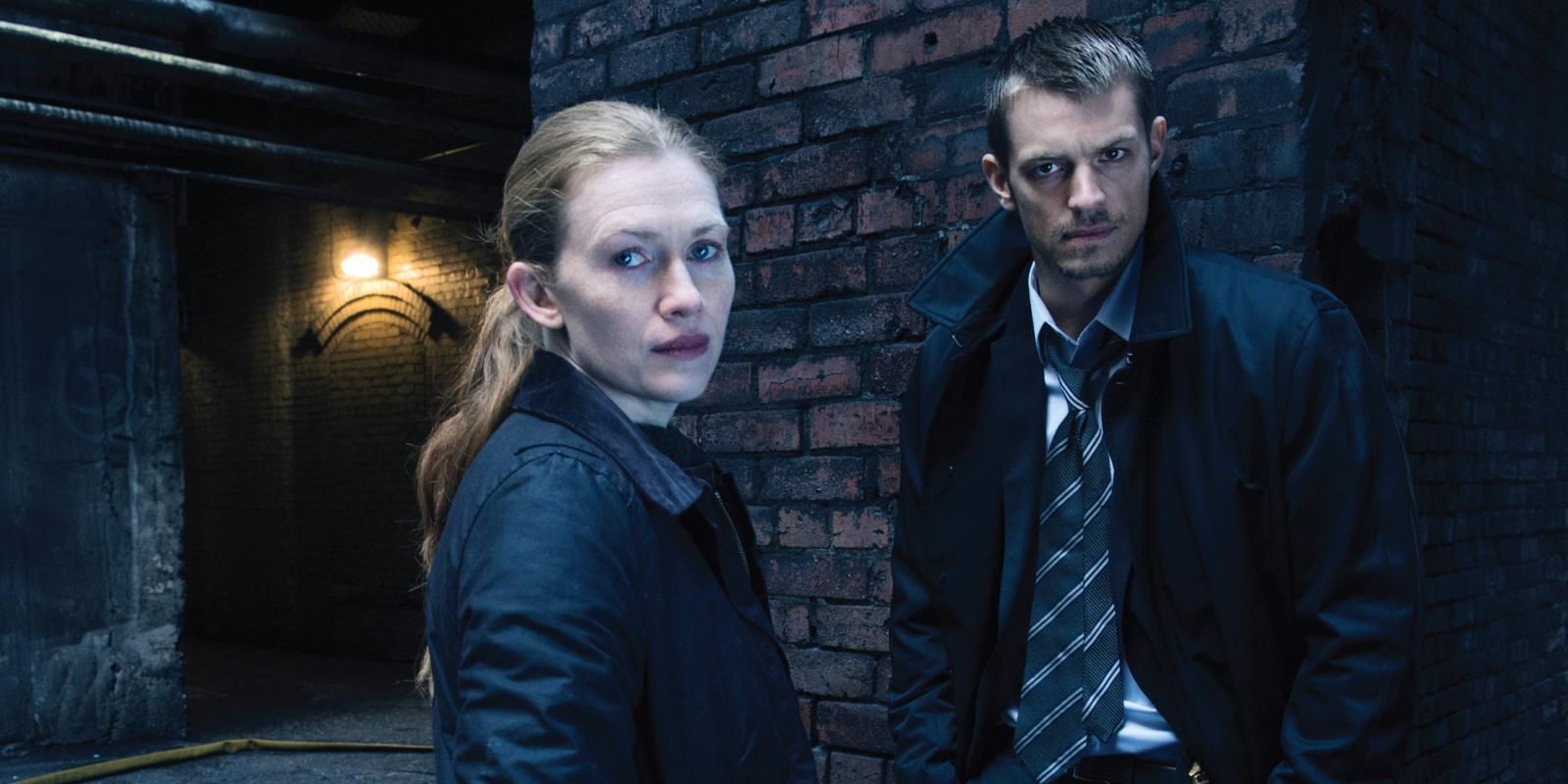 Sarah Linden as Mireille and Stephen Holder as Joel in The Killing