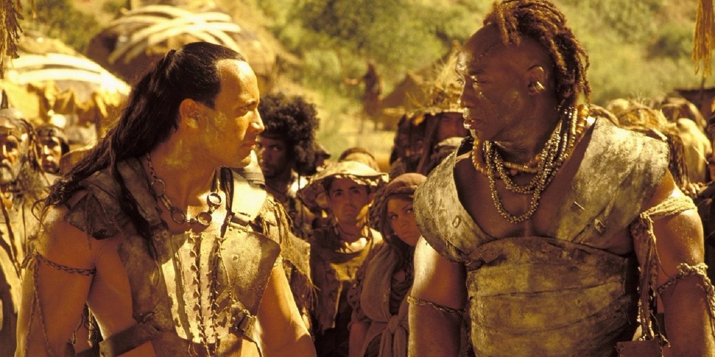 Dwayne Johnson and Michael Clarke Duncan in The Scorpion King