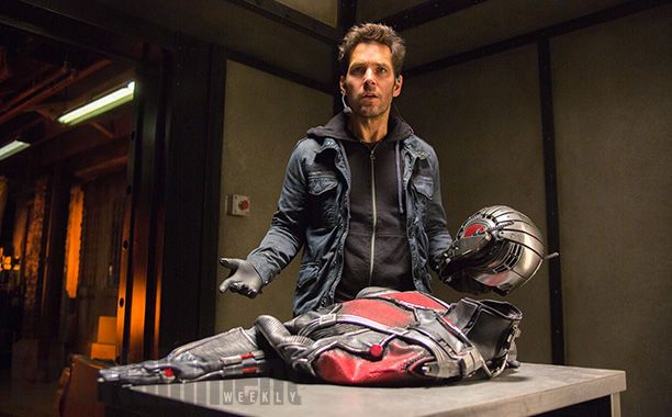 Scott Lange (Paul Rudd) with Ant-Man costume