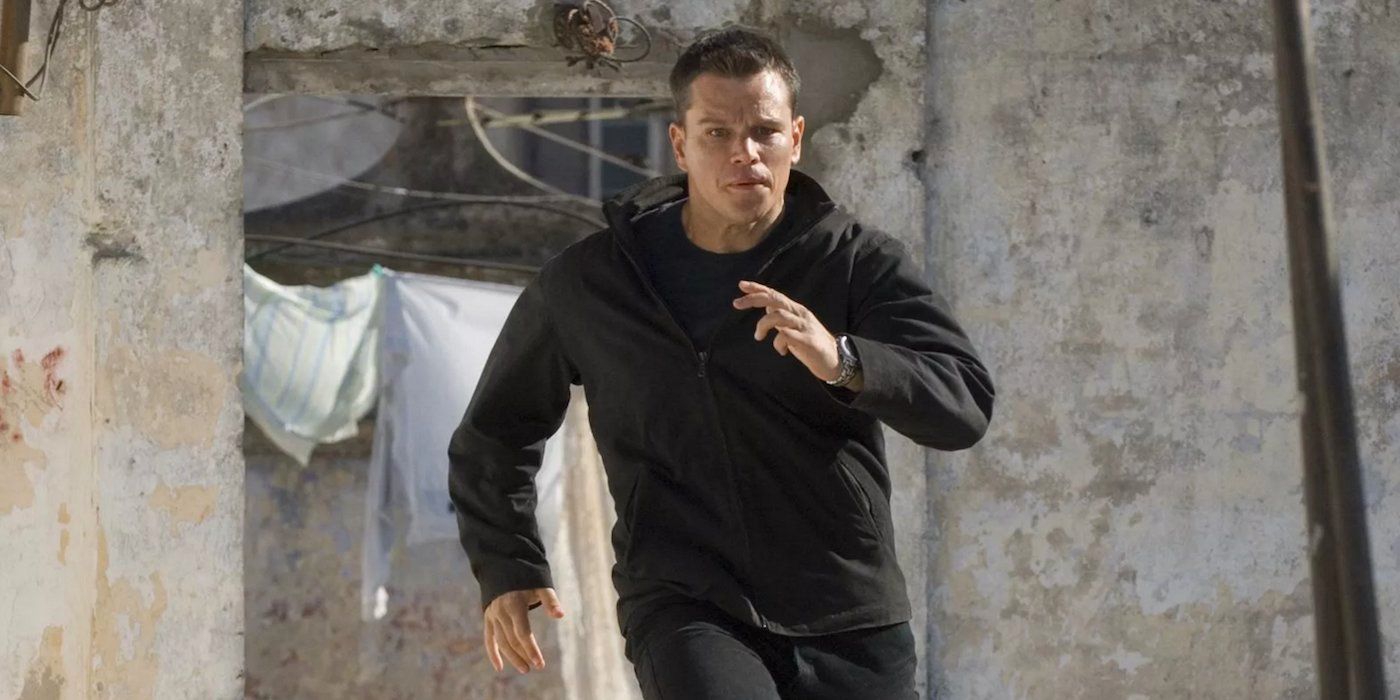 Jason Bourne correndo em The Bourne Ultimatum