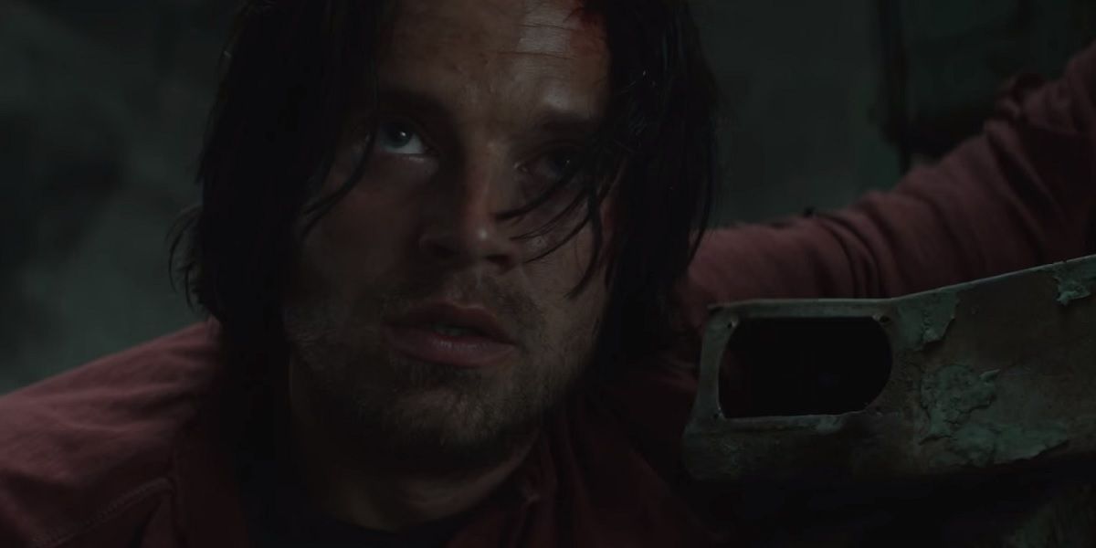 Sebastian Stan as Bucky Barnes in Captain America Civil War