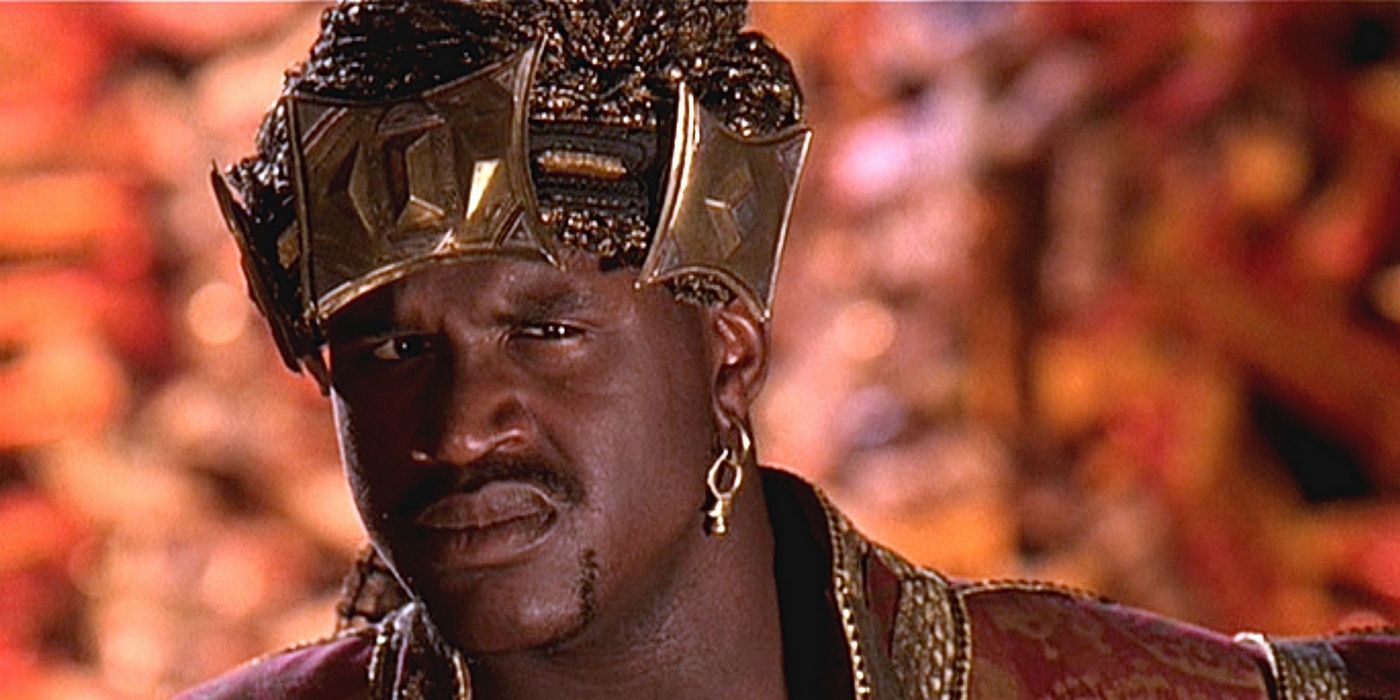 Shaquille O'Neal as the genie in Kazaam