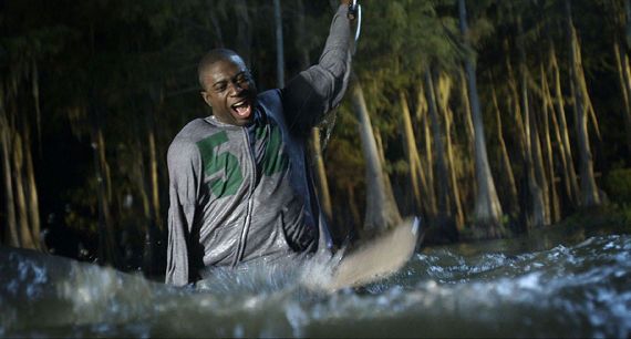 the black doesn't die first in shark night 3d