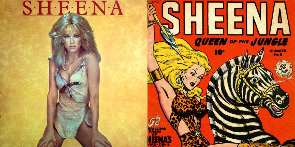 Sheena Queen of the Jungle Movie Poster and Comic Cover
