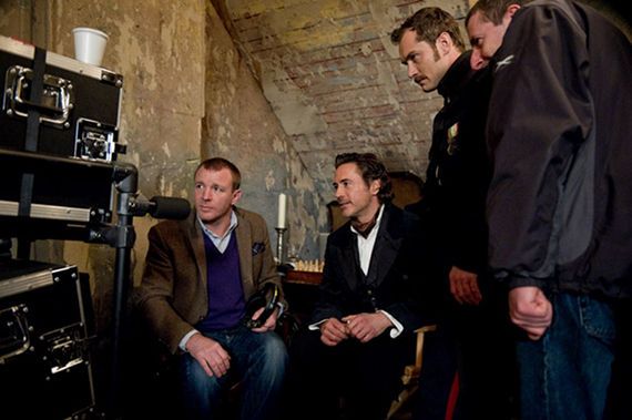 guy ritchie robert downey jr and jude law in sherlock holmes a game of shadows
