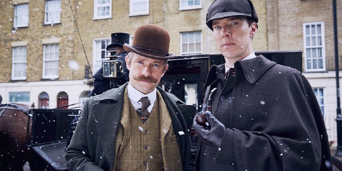 Sherlock and John Watson in the Victorian Christmas Special