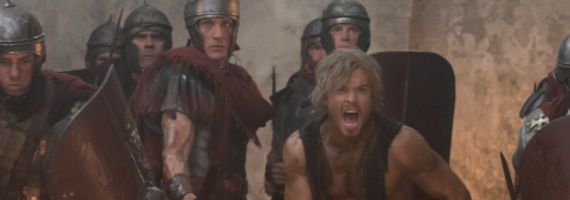 Simon Merrells and Todd Lasance in Spartacus WOTD Spoils of War