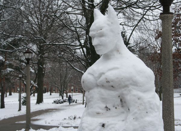 Snow Sculpture Batman