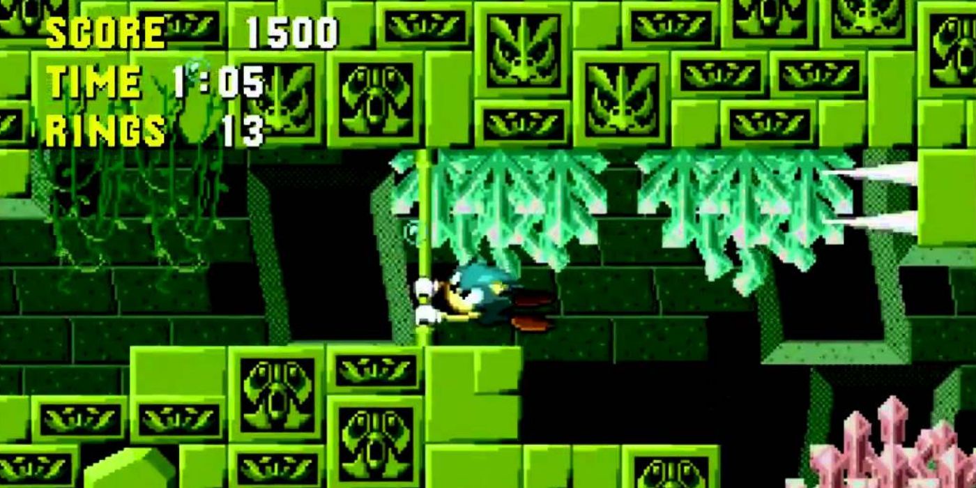 Sonic in Labyrinth Zone