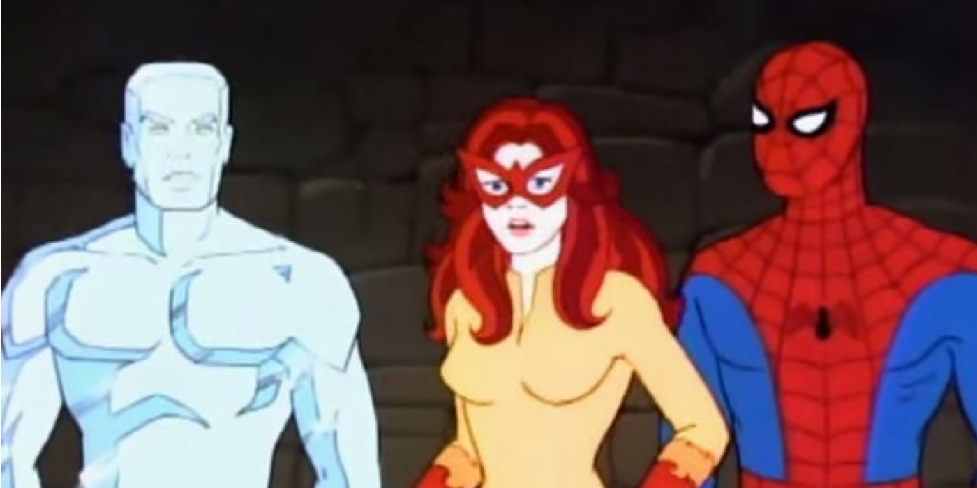 Spider-man and his Amazing Friends Iceman Bobby Drake and Firestar Angelica Jones Marvel 80s cartoon
