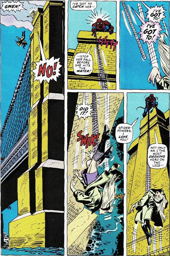 Gwen Stacy's death in The Amazing Spider-Man #121. 1973