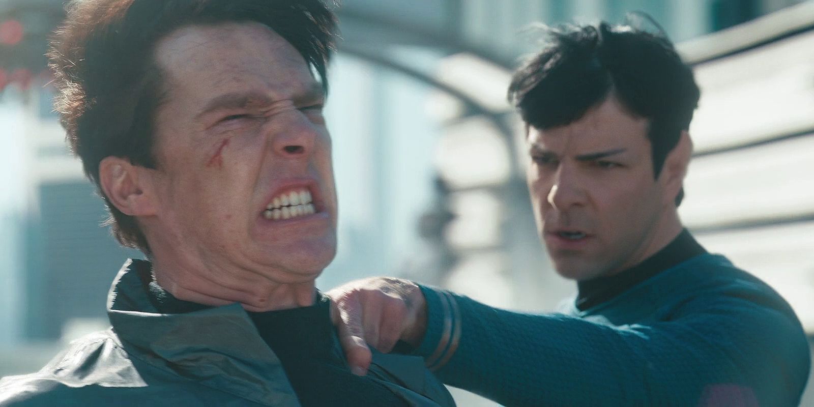Spock vs. Khan in Star Trek Into Darkness