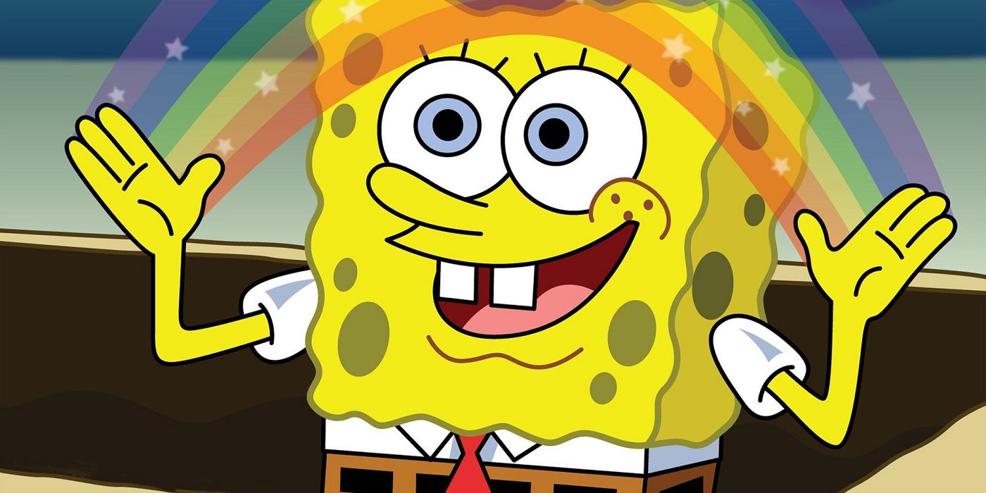 Me: look under there Underwear? - SpongeBob Grin Meme Generator