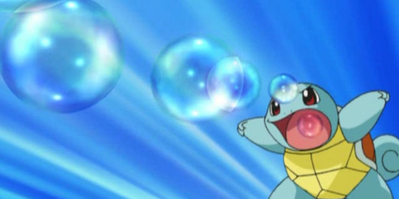 Squirtle Using Bubble