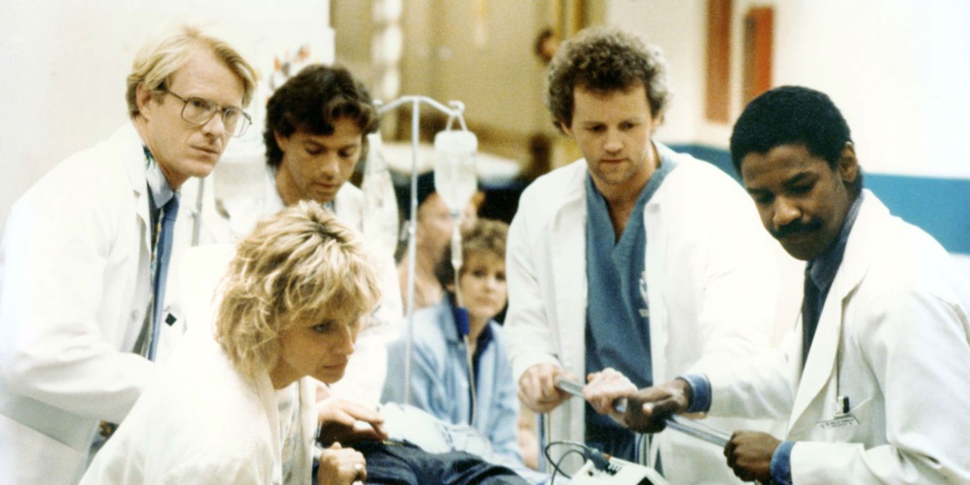 The cast of St. Elsewhere attend to a patient