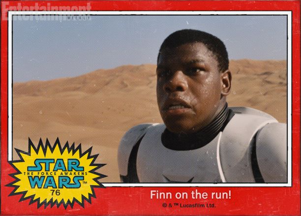 Star Wars 7 Finn Trading Card