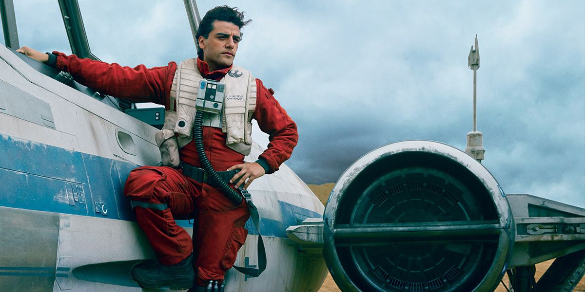 Star Wars 7 - Poe Dameron (Oscar Isaac) and his X-Wing