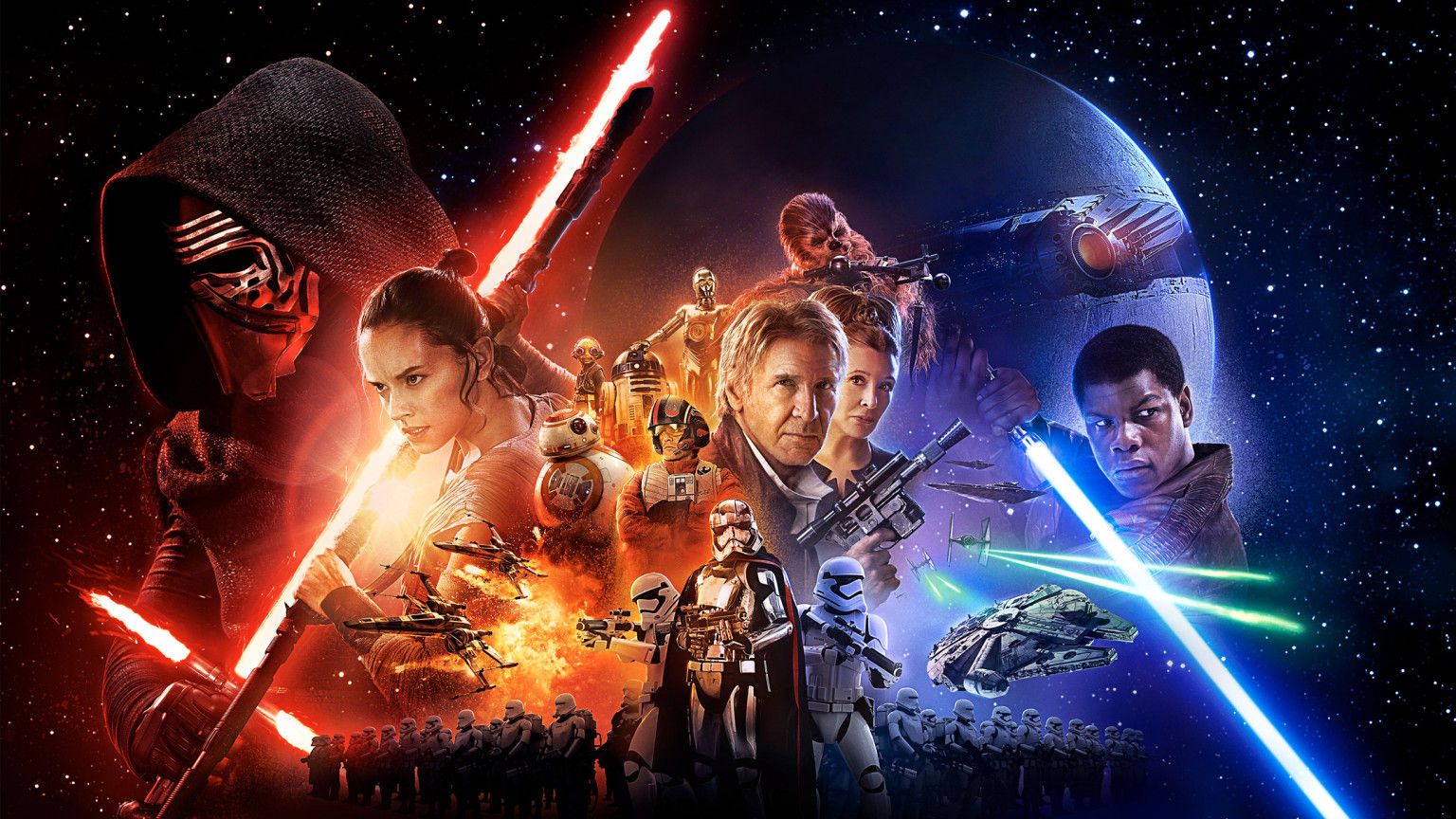 Striscione poster di Star Wars 7