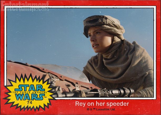 Star Wars 7 Rey Trading Card