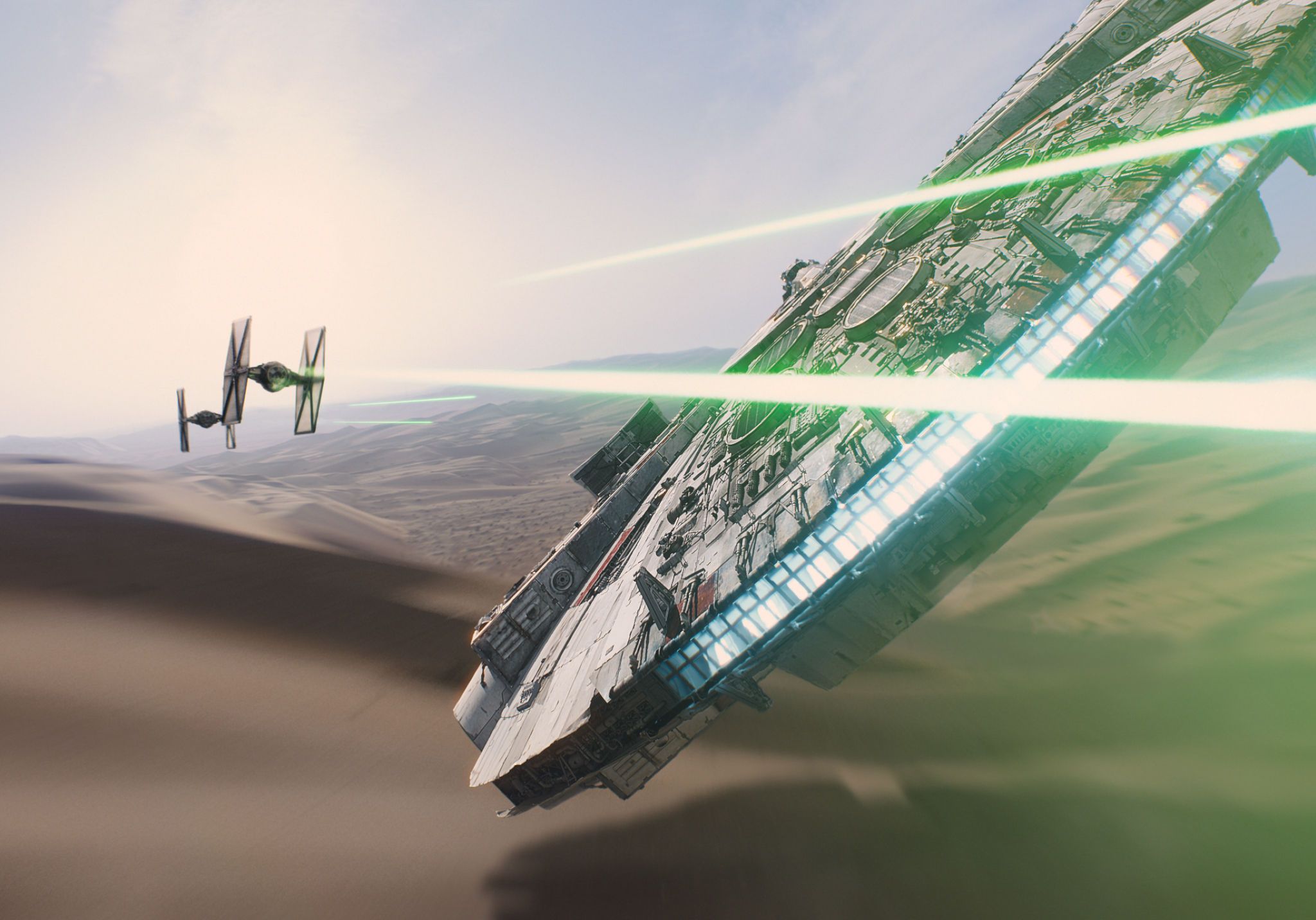Star Wars 7: The Force Awakens - Official Millenium Falcon Photo IMAX