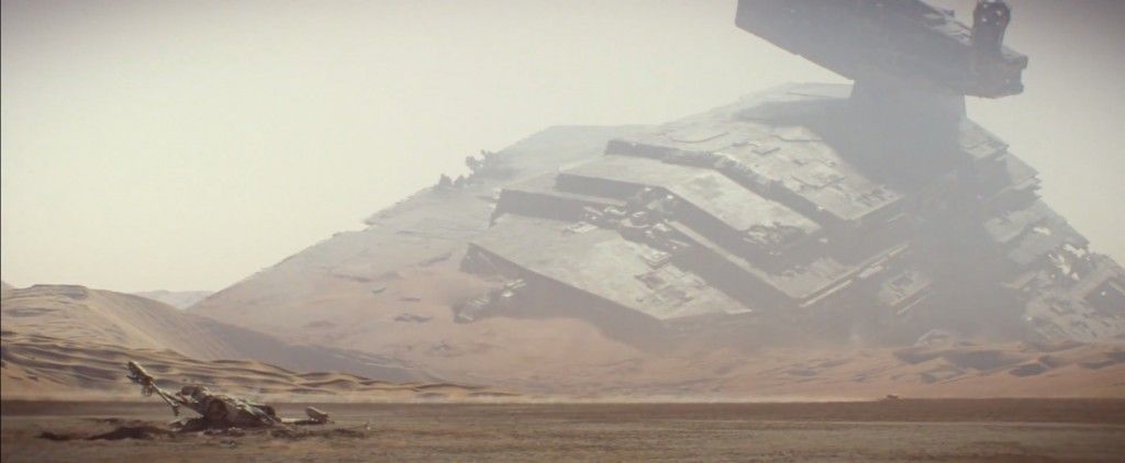 Star Wars 7 Trailer 2 - Imperial Star Destroyer Crashed