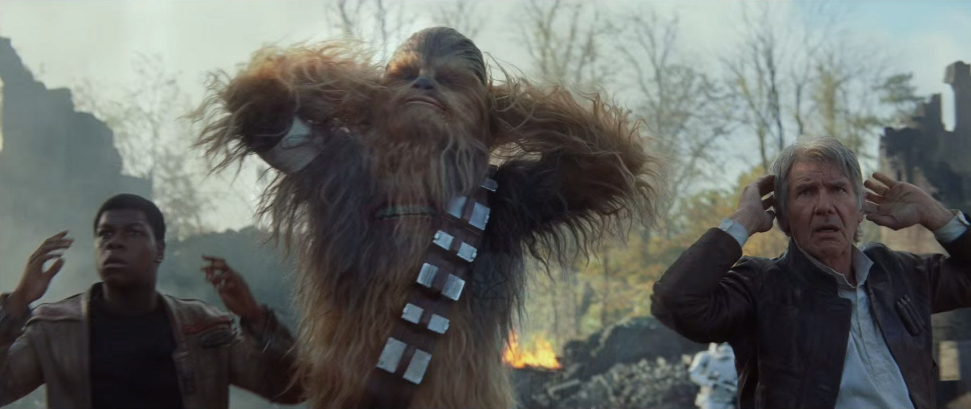 Star Wars 7 Trailer #3 - Halo Solo Finn Chewbacca Surrender