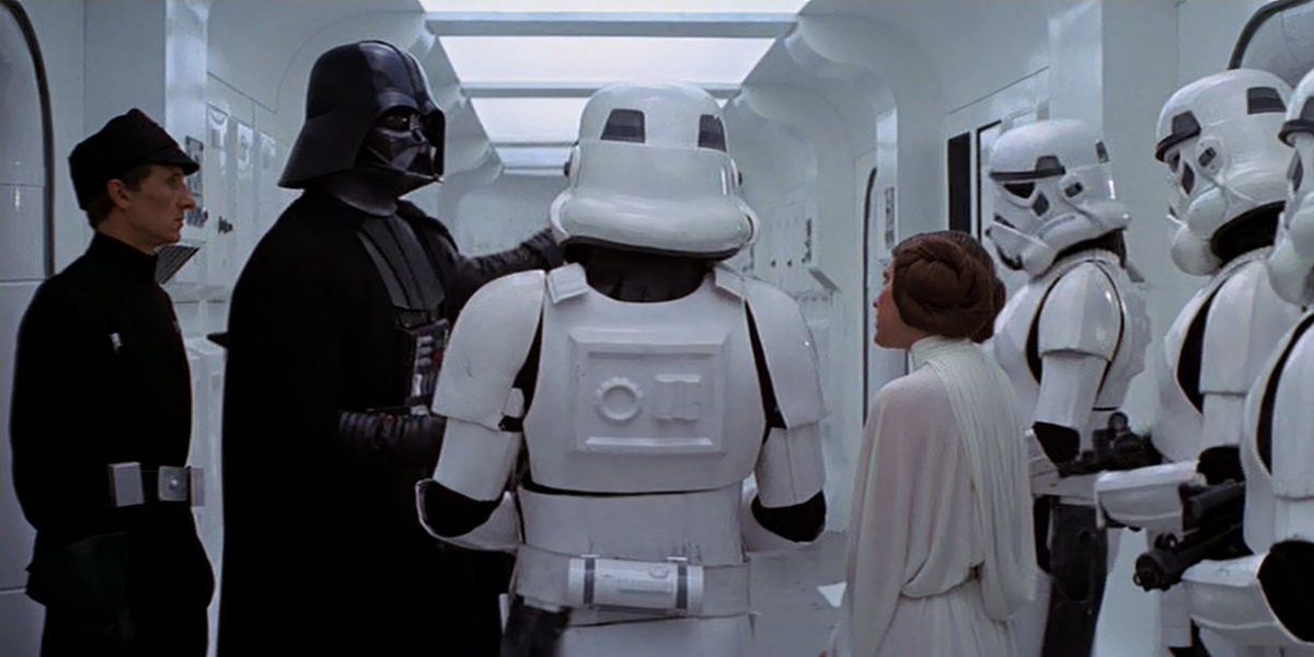 Star Wars A New Hope Darth Vader Princess Leia Original 35mm Restoration