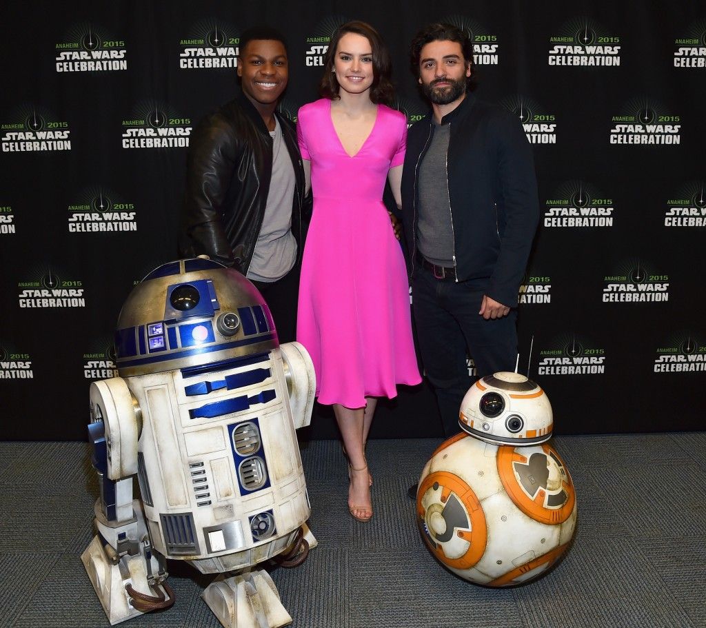 Star Wars Celebration 2015 - John Boyega, Daisy Ridley, Oscar Isaac, BB8 and R2-D2