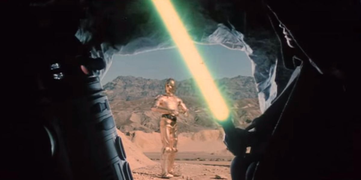 Star Wars Deleted Scenes Luke Building Lightsaber