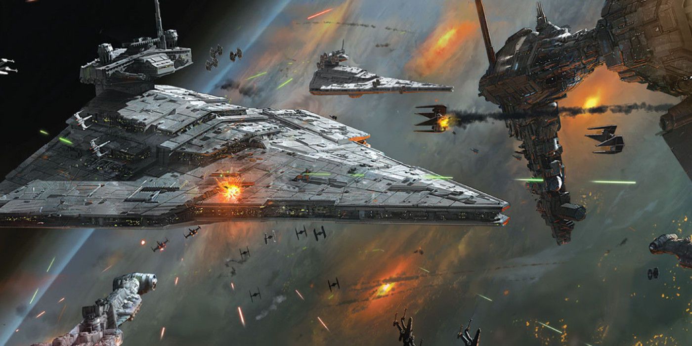 Star Wars: Nebulon B Frigate Battles Star Destroyer