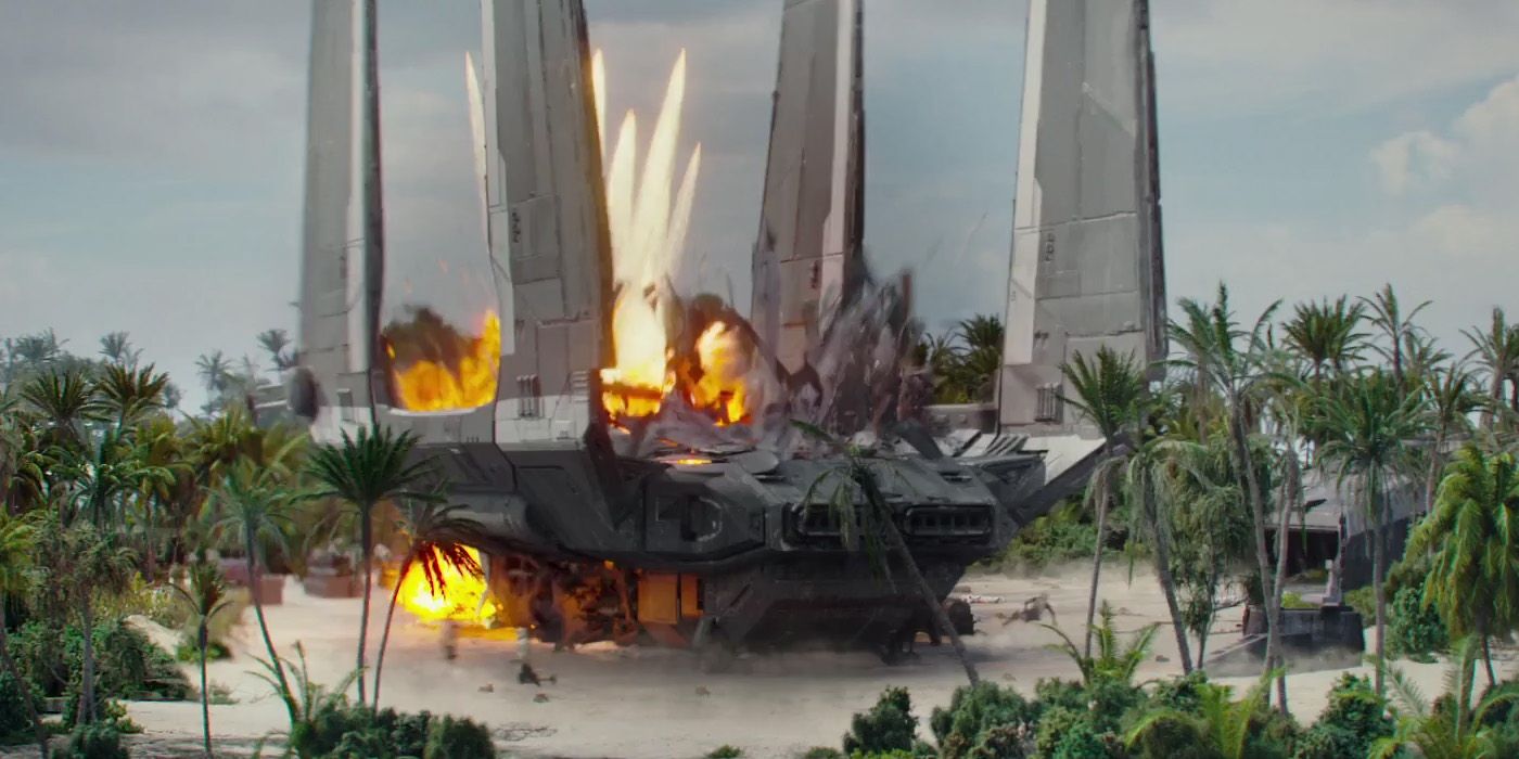 Star Wars: Rogue One Trailer - Quad-Winged Shuttle