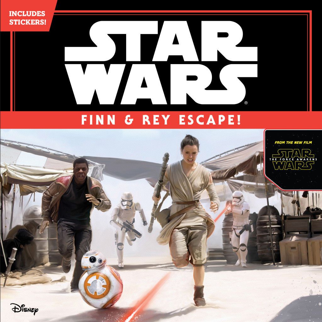 Star Wars The Force Awakens Finn and Rey Escape