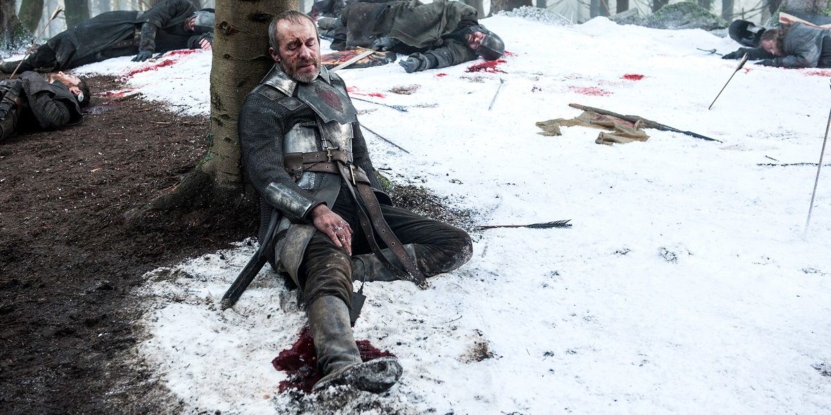Stephan Dillane as Stannis in Game of Thrones Season 5 Finale