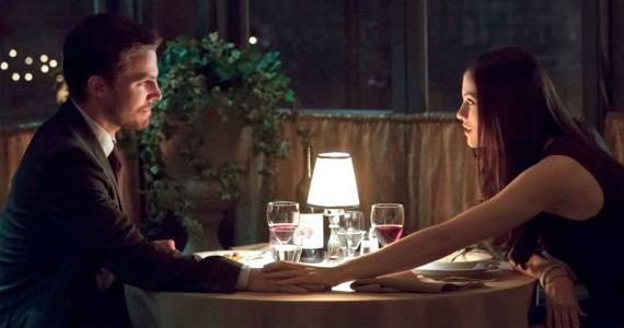 Stephen Amell and Jessica De Gouw in Arrow Muse of Fire The CW
