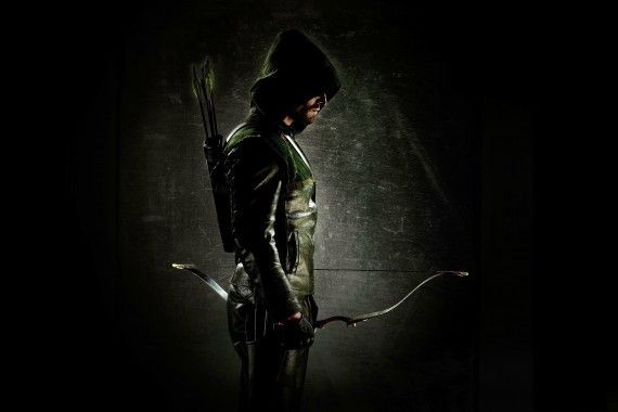 Stephen Amell in Green Arrow Costume