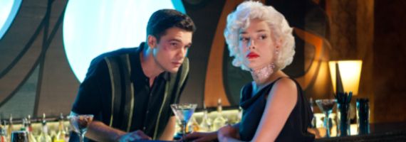 Steven Strait and Elena Satine in Magic City Angels of Death