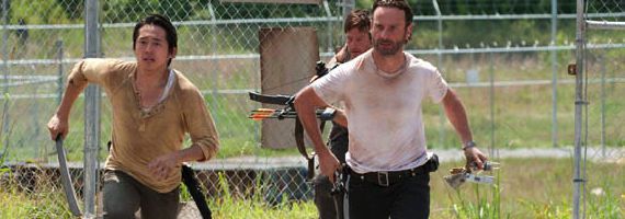 Steven Yeun Norman Reedus and Andrew Lincoln in The Walking Dead Killer Within