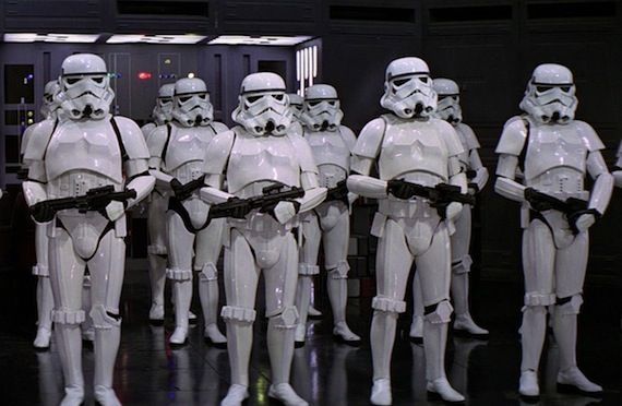 Stormtroopers in Star Wars