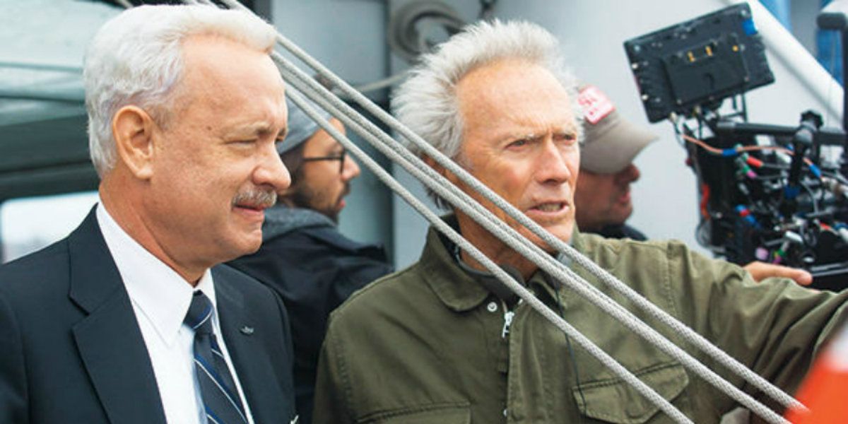 Tom Hanks and Clint Eastwood in Sully