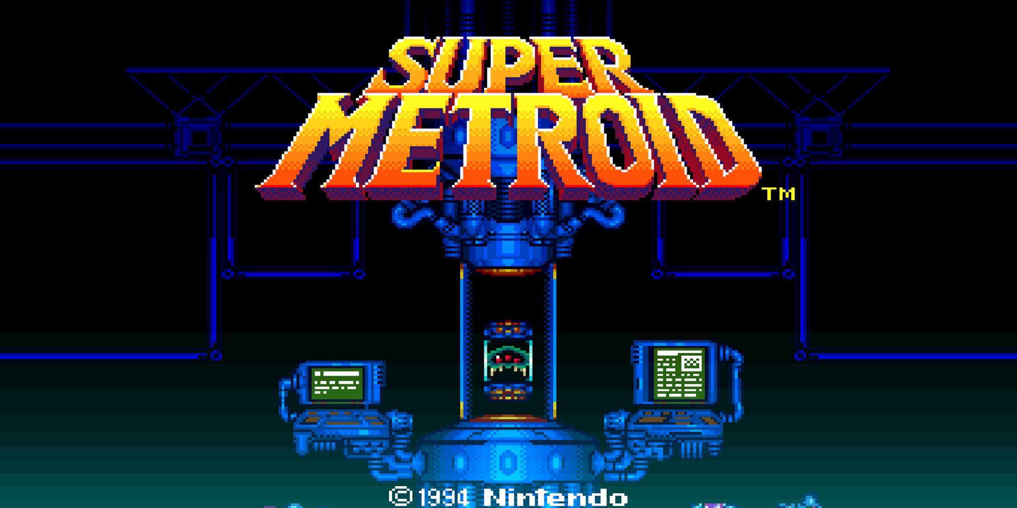 Super Metroid's title screen