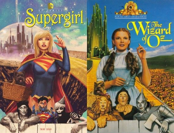 Supergirl Wizard of Oz Comic Cover