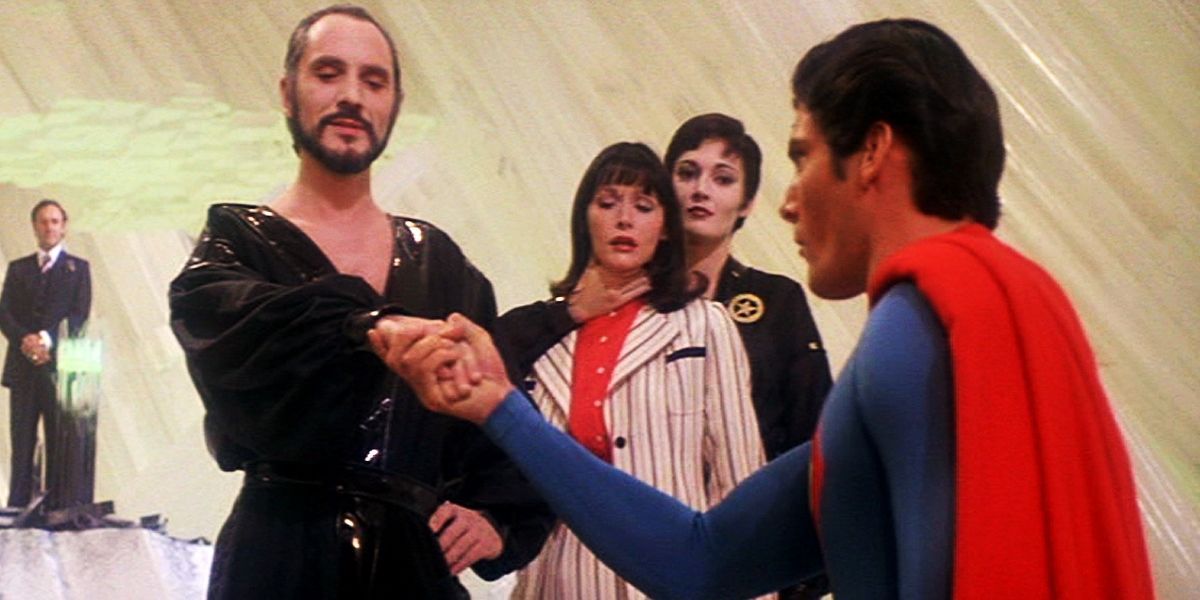 Zod confronts Superman in Fortress of Solitude 