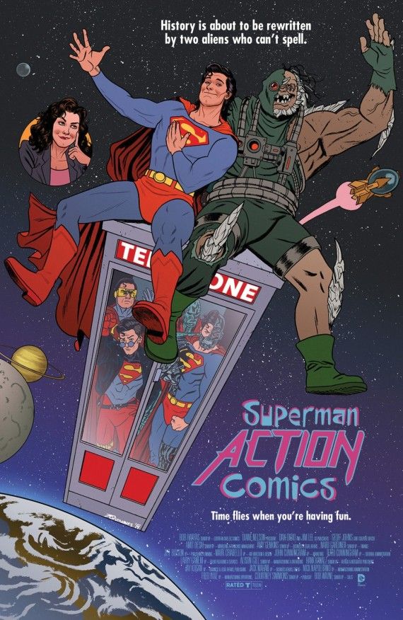 Superman Bill Ted Excellent Adventure Comic Cover