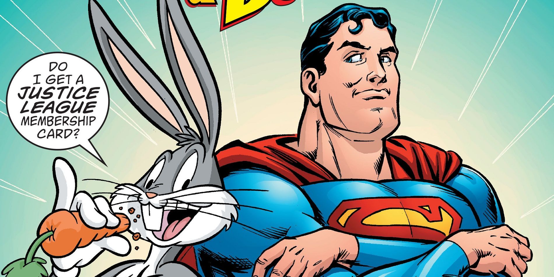 Superman and Bugs Bunny meet up in a DC and Looney Tunes comic crossover
