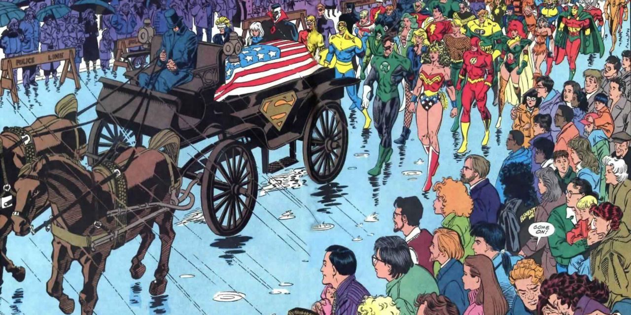 Superman Death Funeral Scene