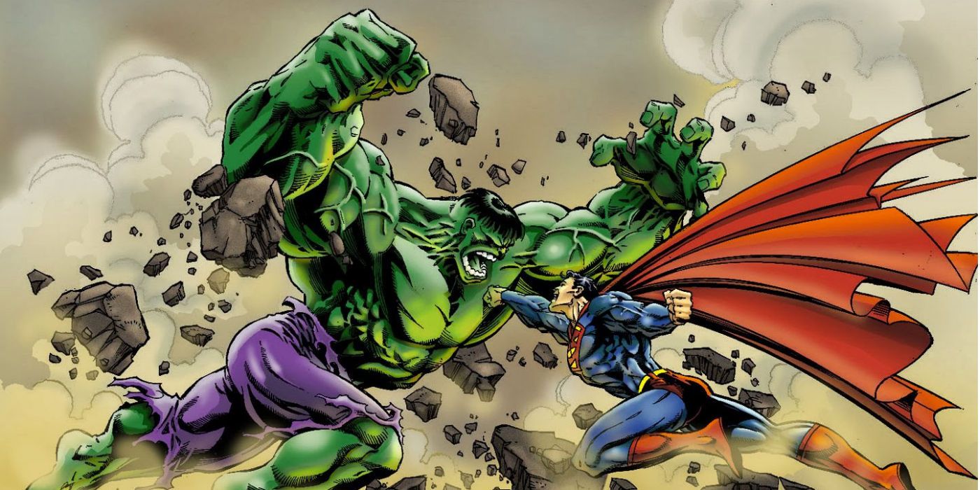Superman Incredible Hulk Marvel DC Comics