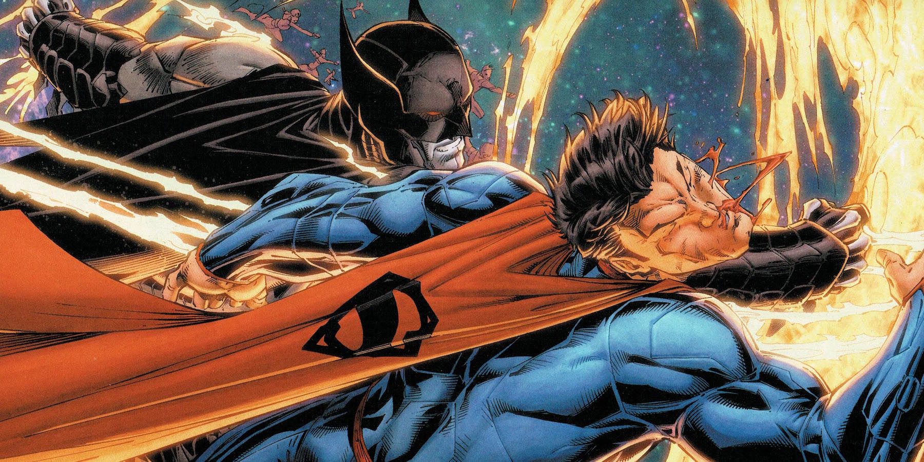 Superman V Batman Fight in Comic Books