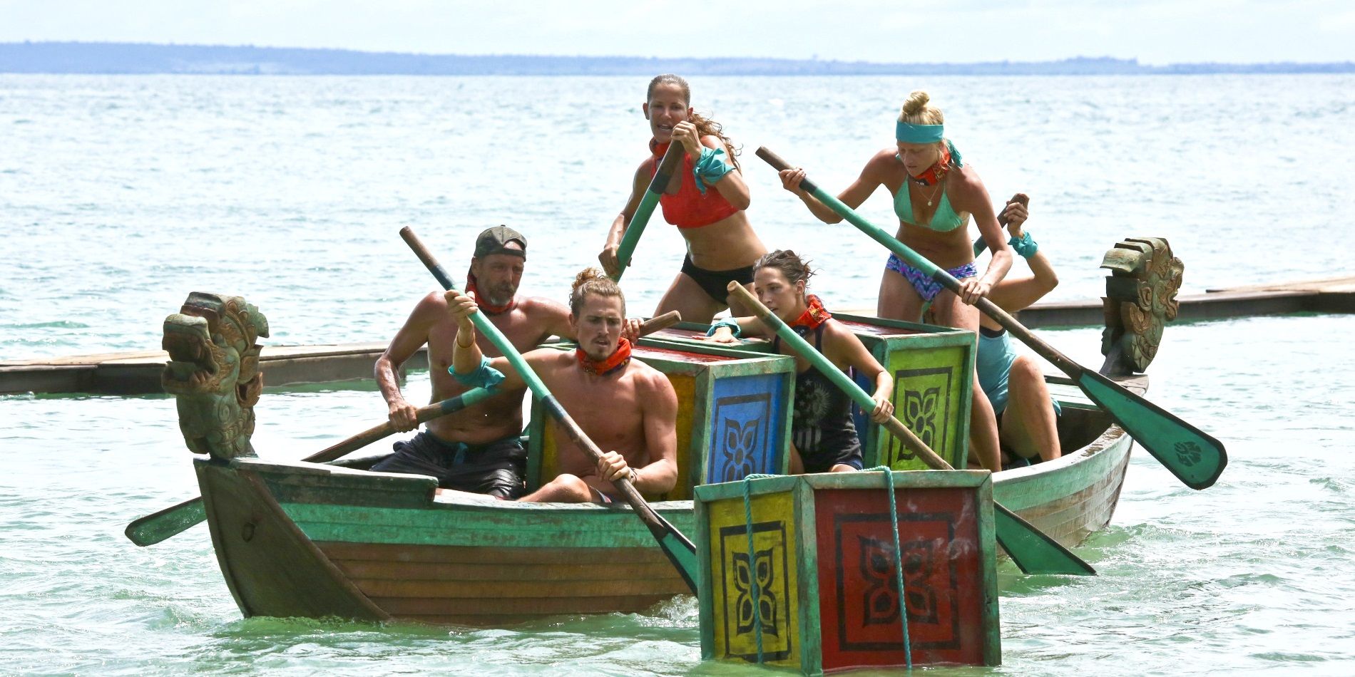 Desafio tribal sobrevivente na água