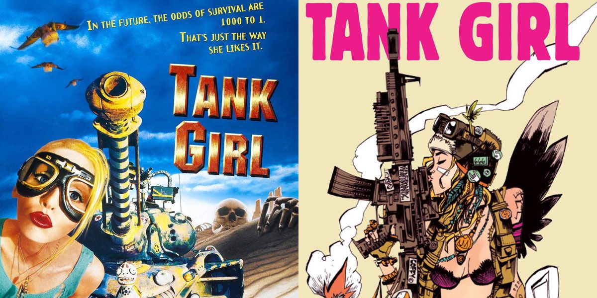Tank Girl Movie Poster and Comic Cover